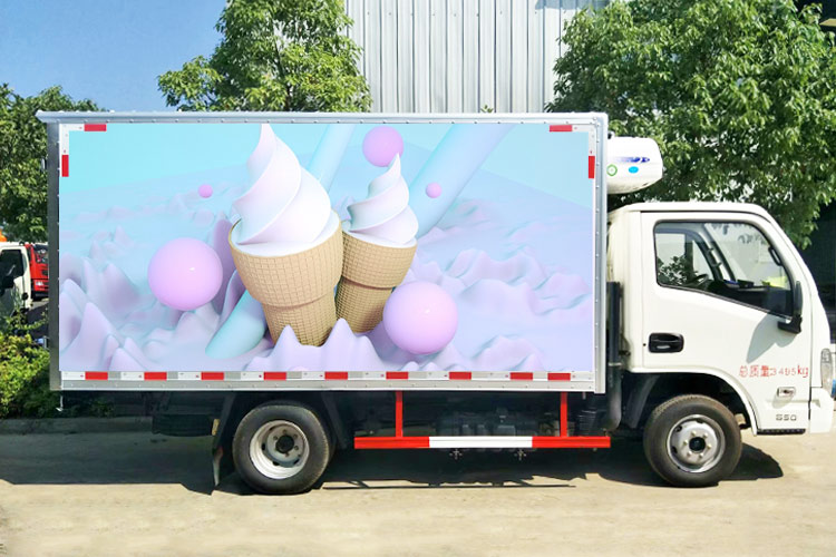 camião frigorífico de gelados