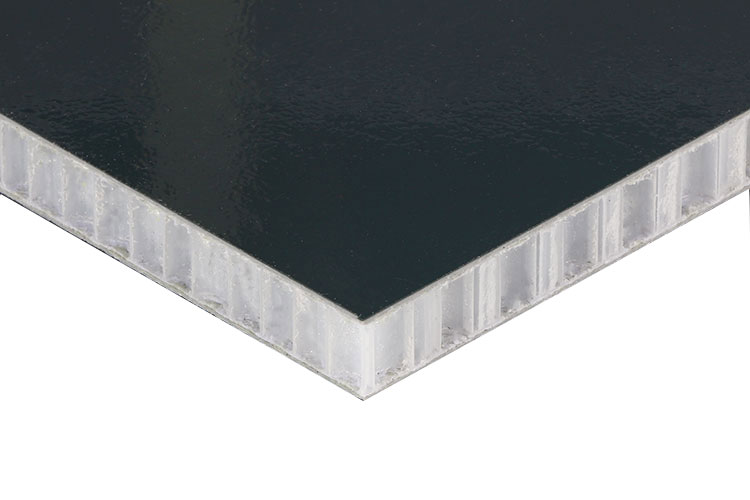 Black Fiberglass Polypropylene Honeycomb Sandwich Panel